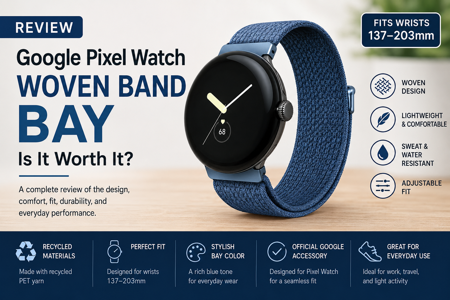 Google Pixel Watch Woven Band Bay Review: Is It Worth It?