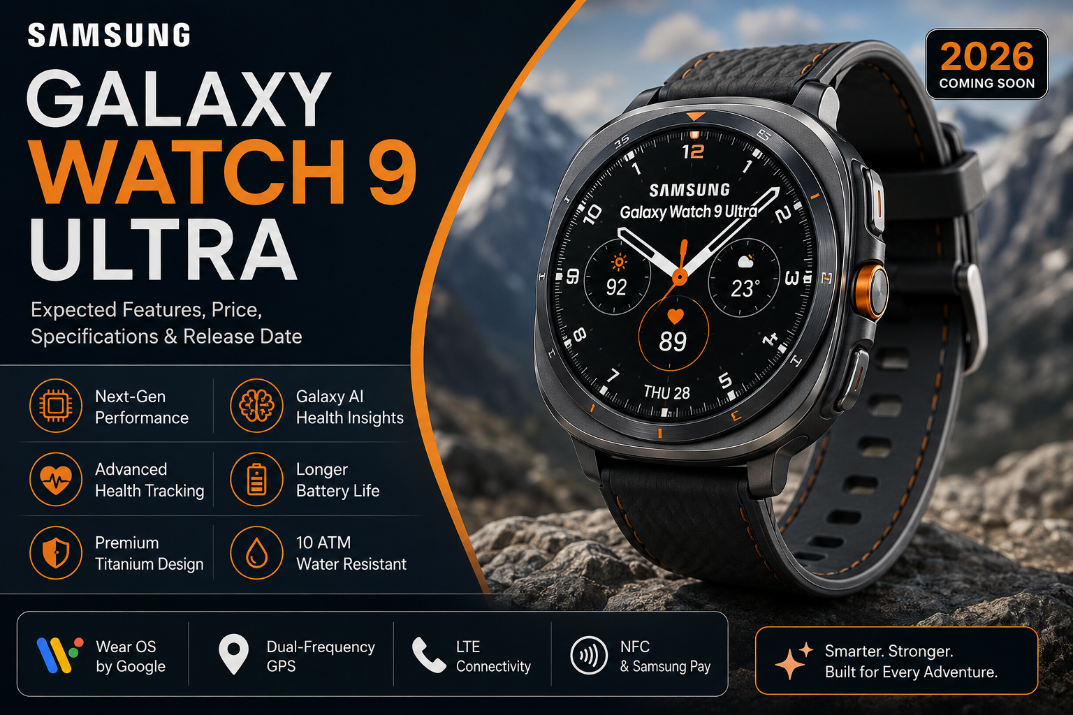 Samsung Galaxy Watch 9 Ultra: Expected Features, Price & Release Date